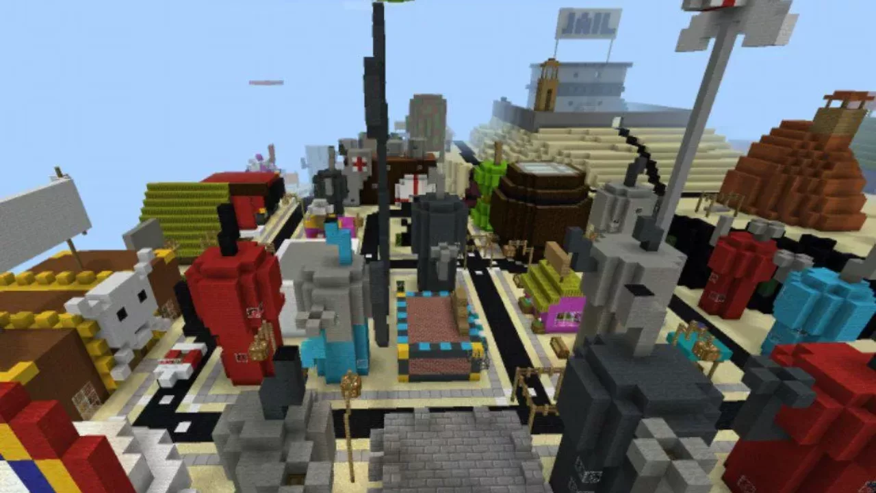 Bikini Bottom from Underwater City Map for Minecraft PE