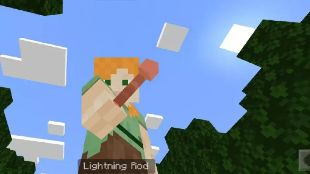 New Item from Lightning Rod Mod for Minecraft PE