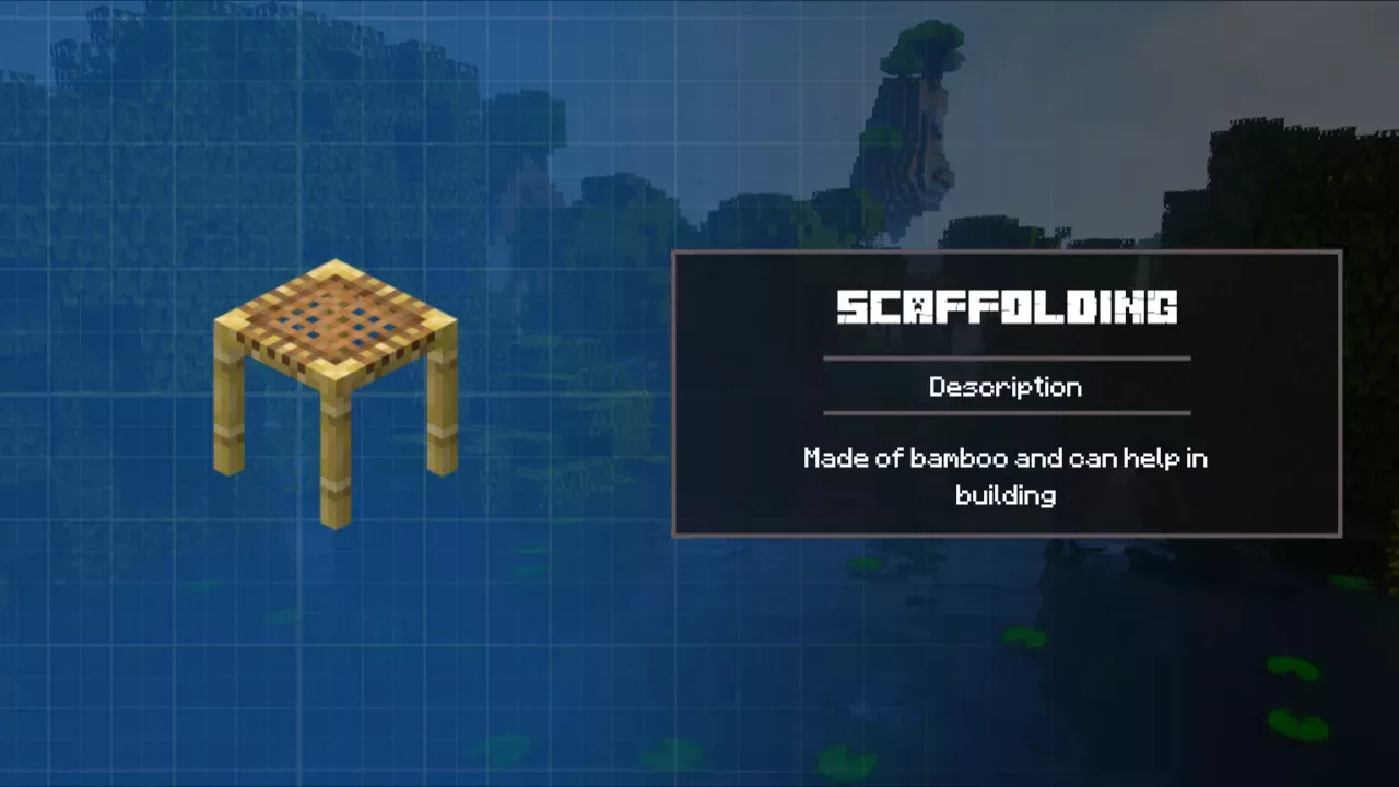 Scaffolding from Minecraft 1.8