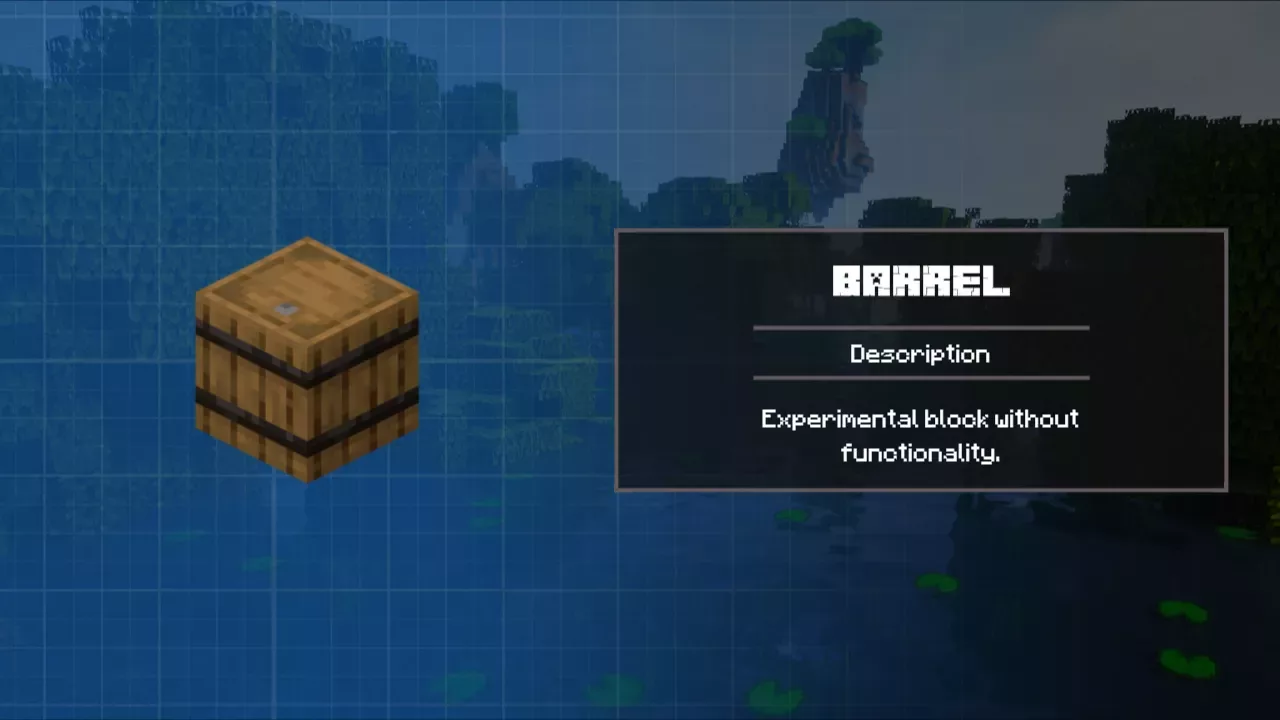 Barrel from Minecraft 1.9