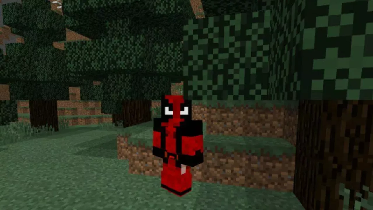 Deadpool from Superman Mod for Minecraft PE