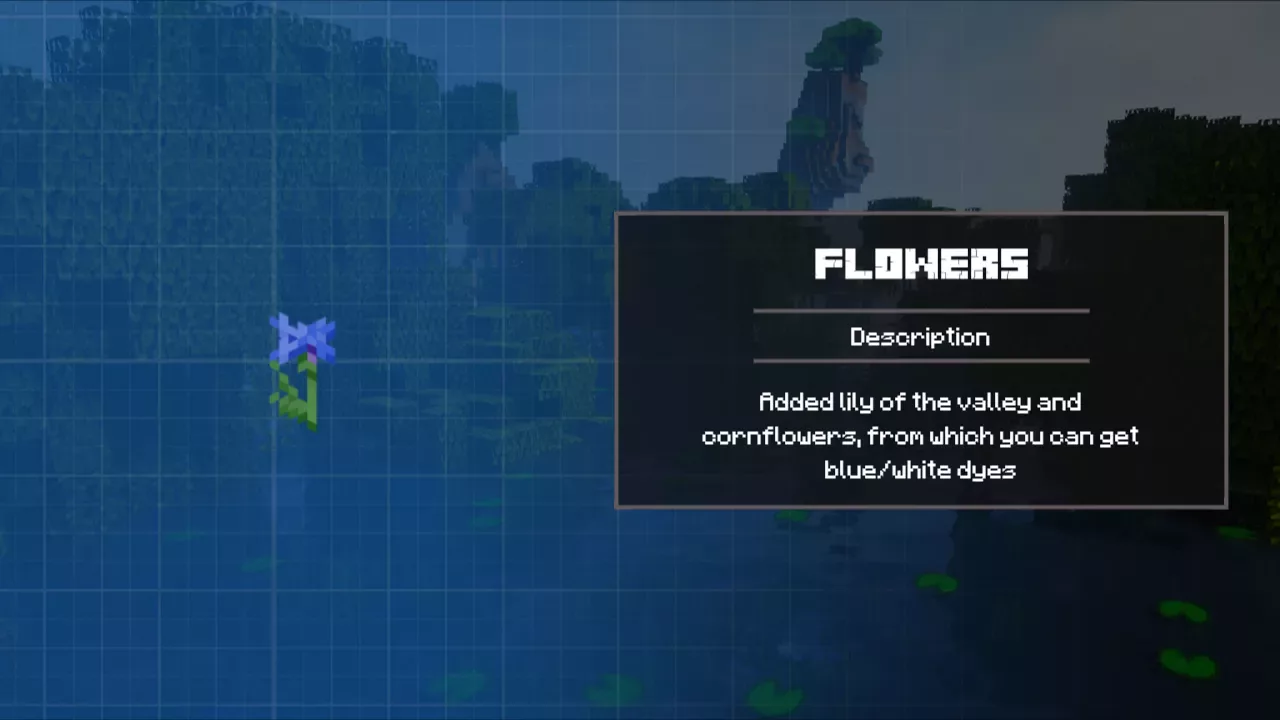 Flowers from Minecraft 1.9