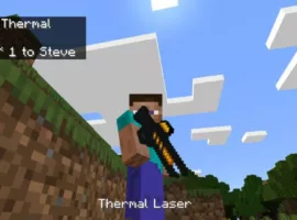 Laser Weapon Mod for Minecraft PE