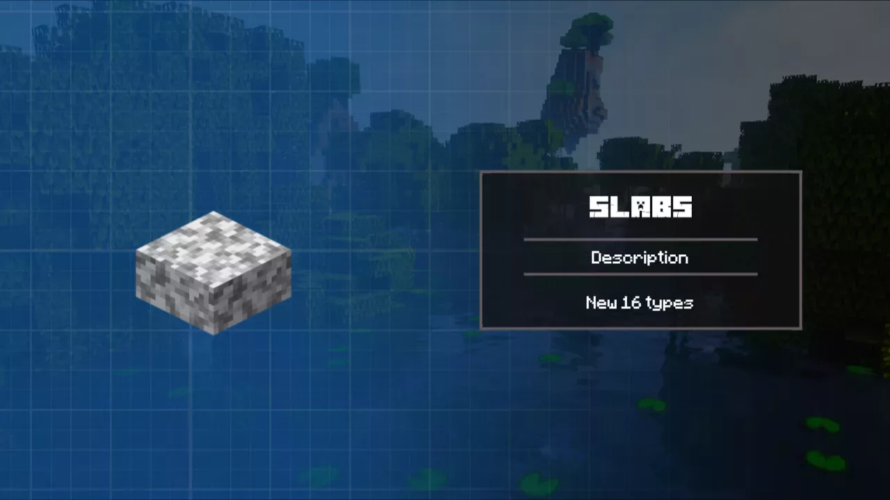 Slabs from Minecraft 1.9
