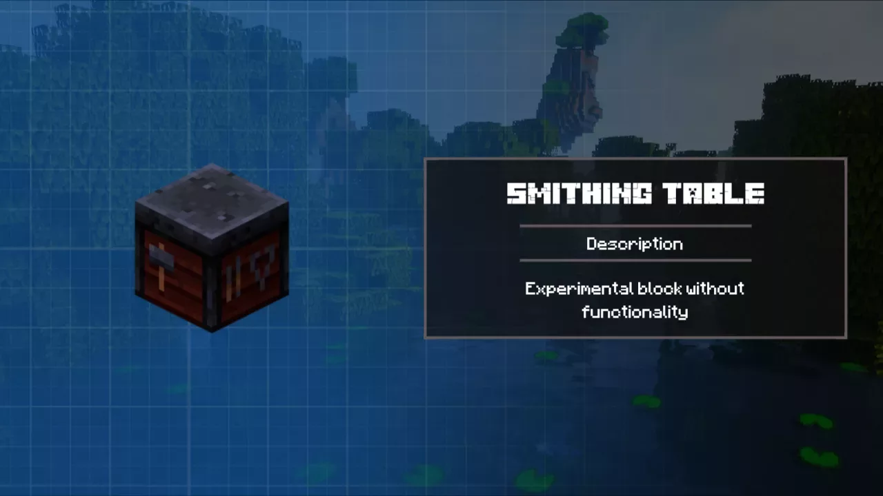 Smithing Table from Minecraft 1.9