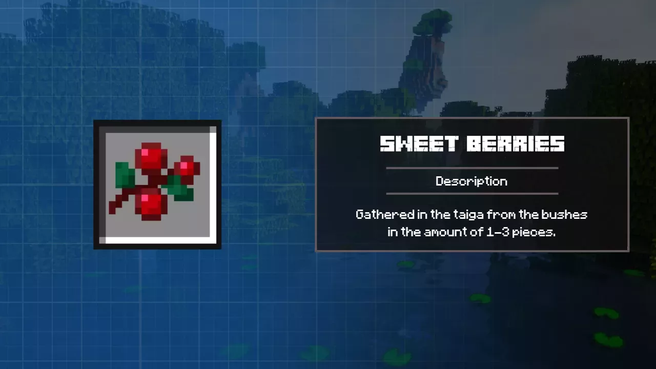 Sweet Berries from Minecraft 1.10