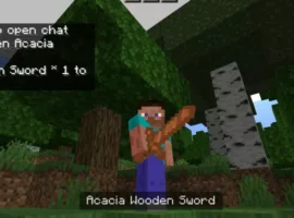 Wooden Sword Mod for Minecraft PE