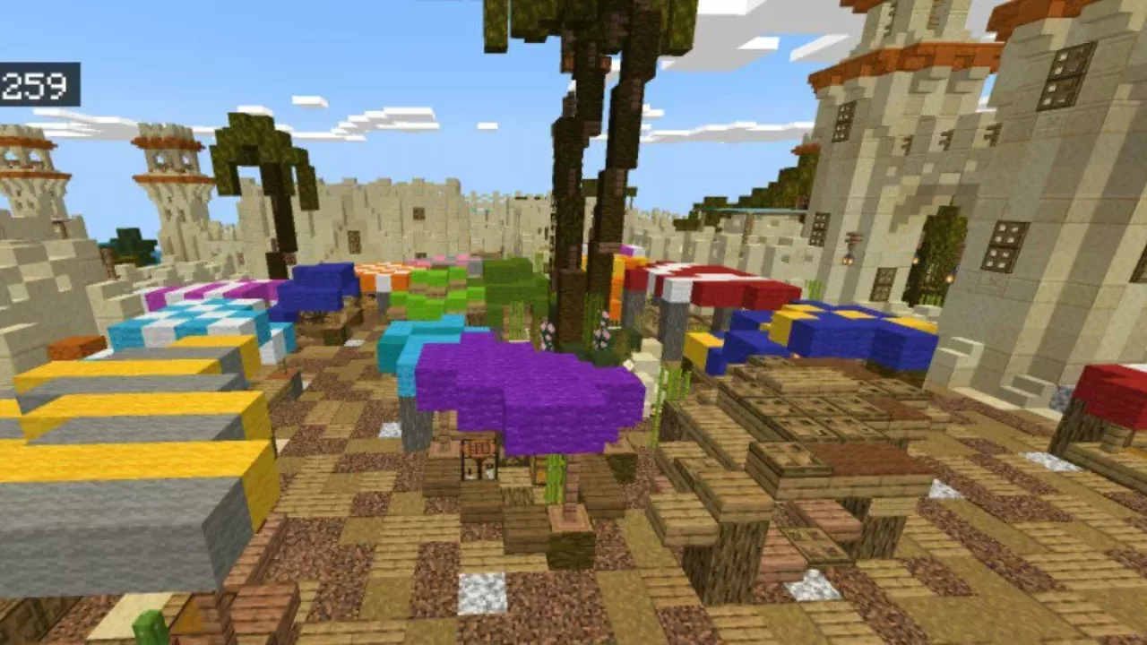 Market from Desert Village Map for Minecraft PE