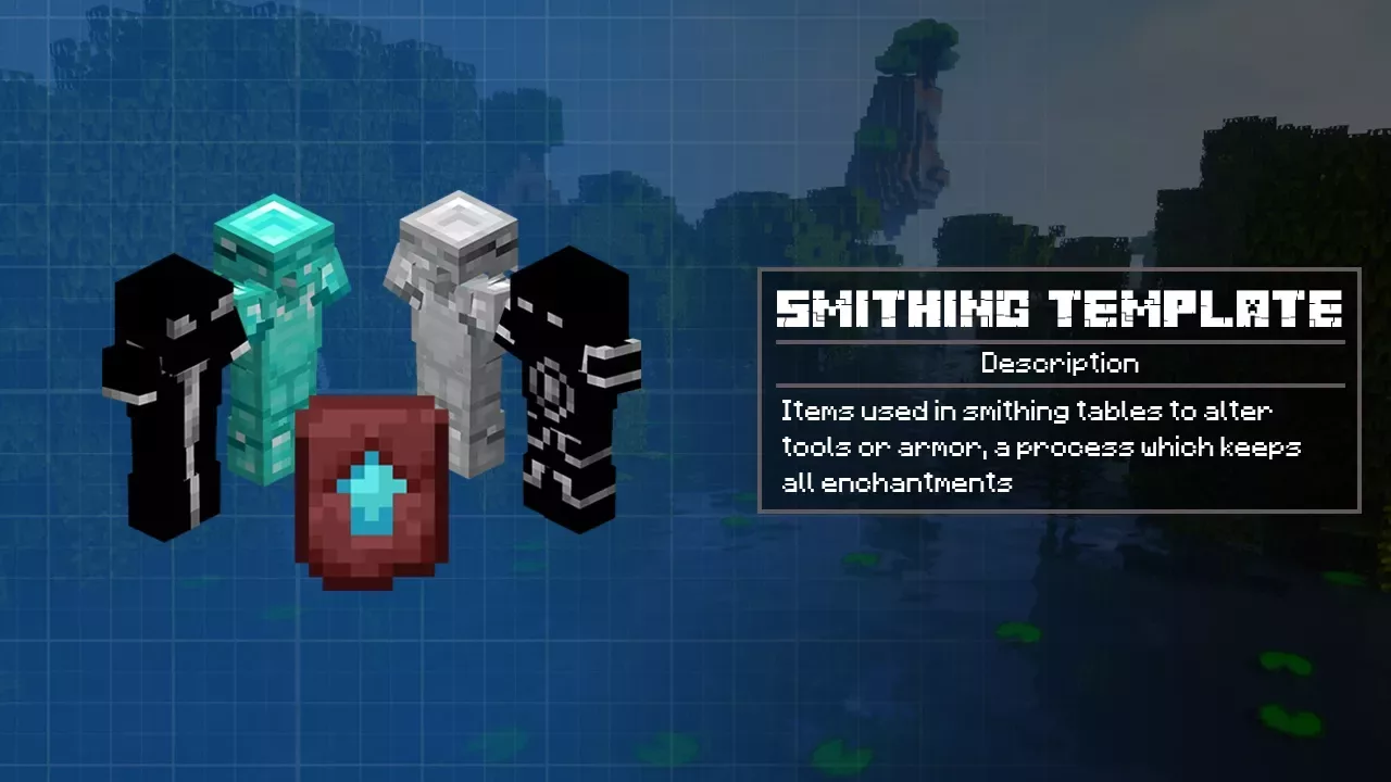 Smithing Template for Minecraft PE 1.20