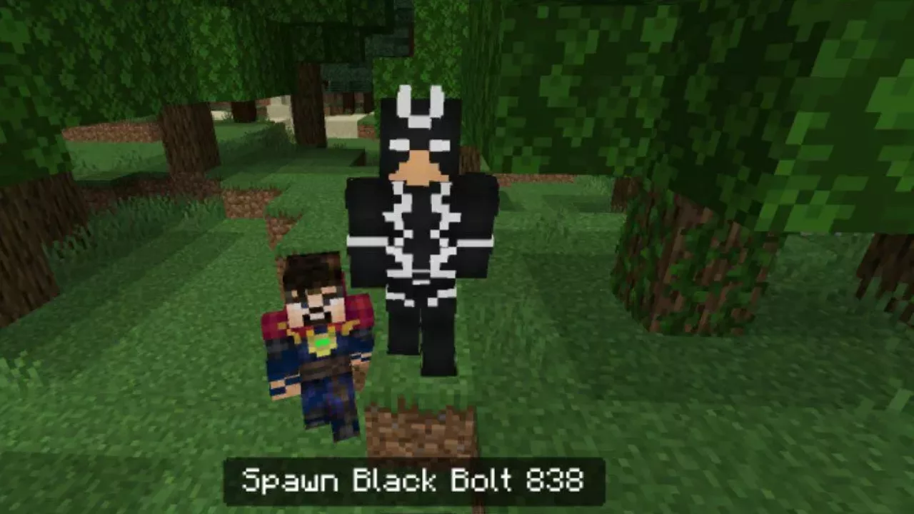 Black Bolt from Doctor Strange Mod for Minecraft PE