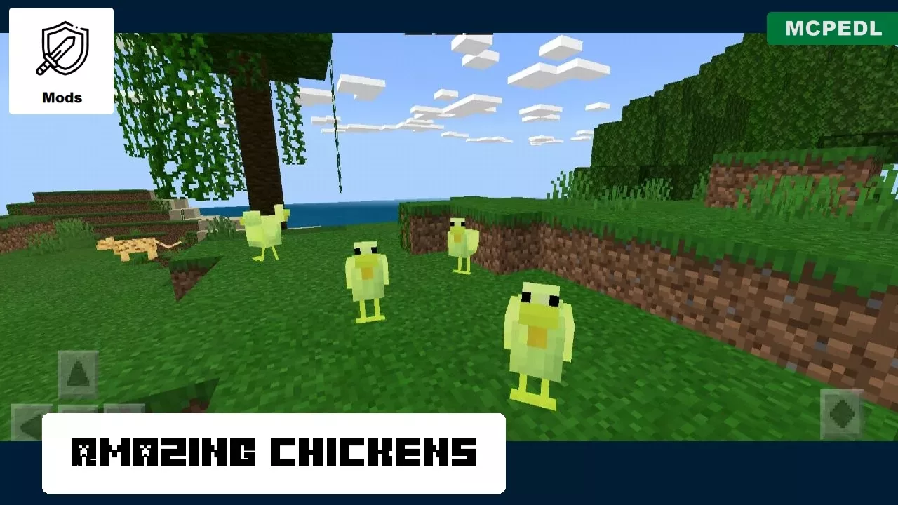 Amazing Chicken from Chicken Mod for Minecraft PE