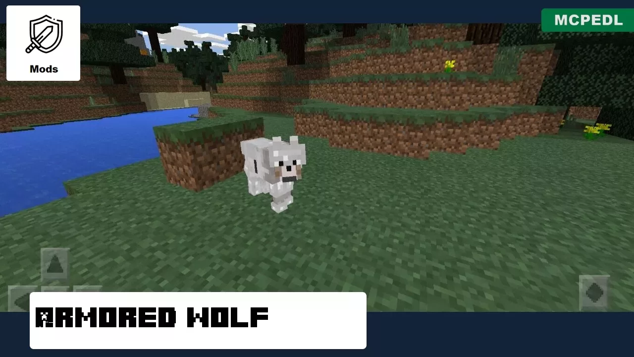 Armored Wolf from Wolf Mod for Minecraft PE