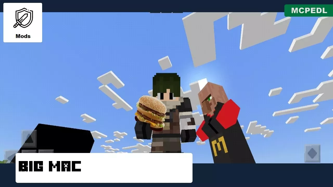 Big Mac from McDonalds Food Mod for Minecraft PE