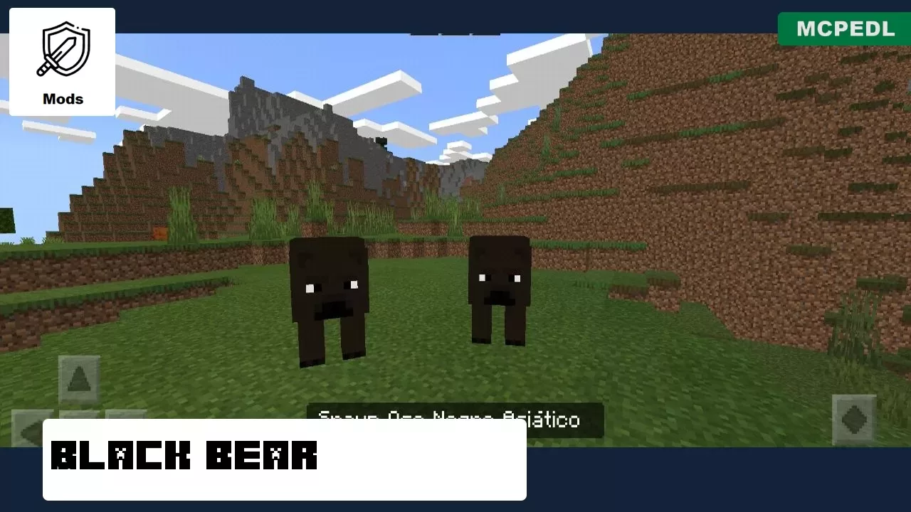 Black Bear from Bears Mod for Minecraft PE