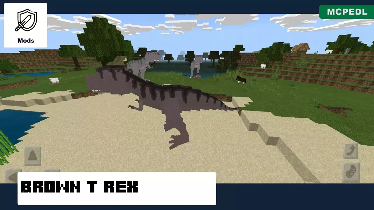 Brown from T Rex Mod for Minecraft PE