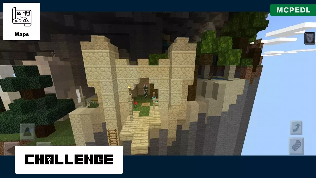 Challenge from Spiral Parkour Map for Minecraft PE
