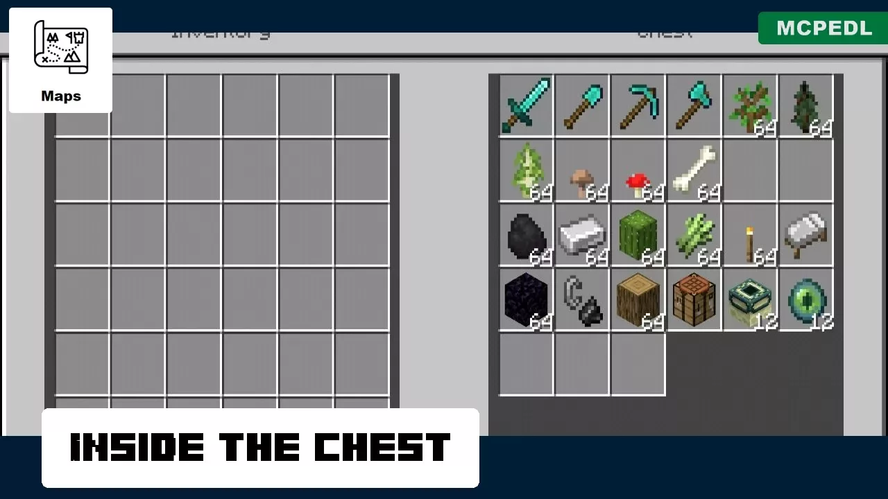 Chest from Uninhabited Island Map for Minecraft PE