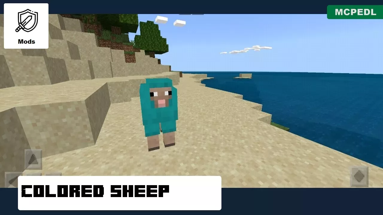 Colored Sheep from Sheep Mod for Minecraft PE