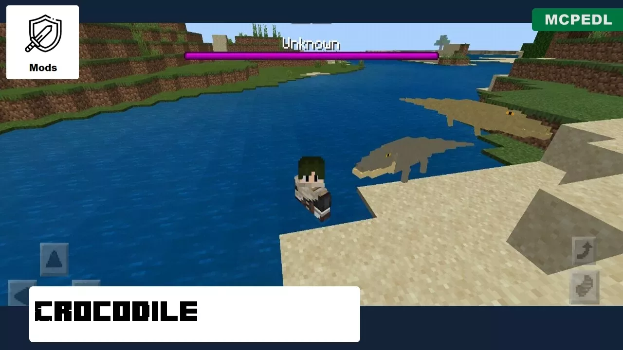 Crocodile from Crocodile Mod for Minecraft PE