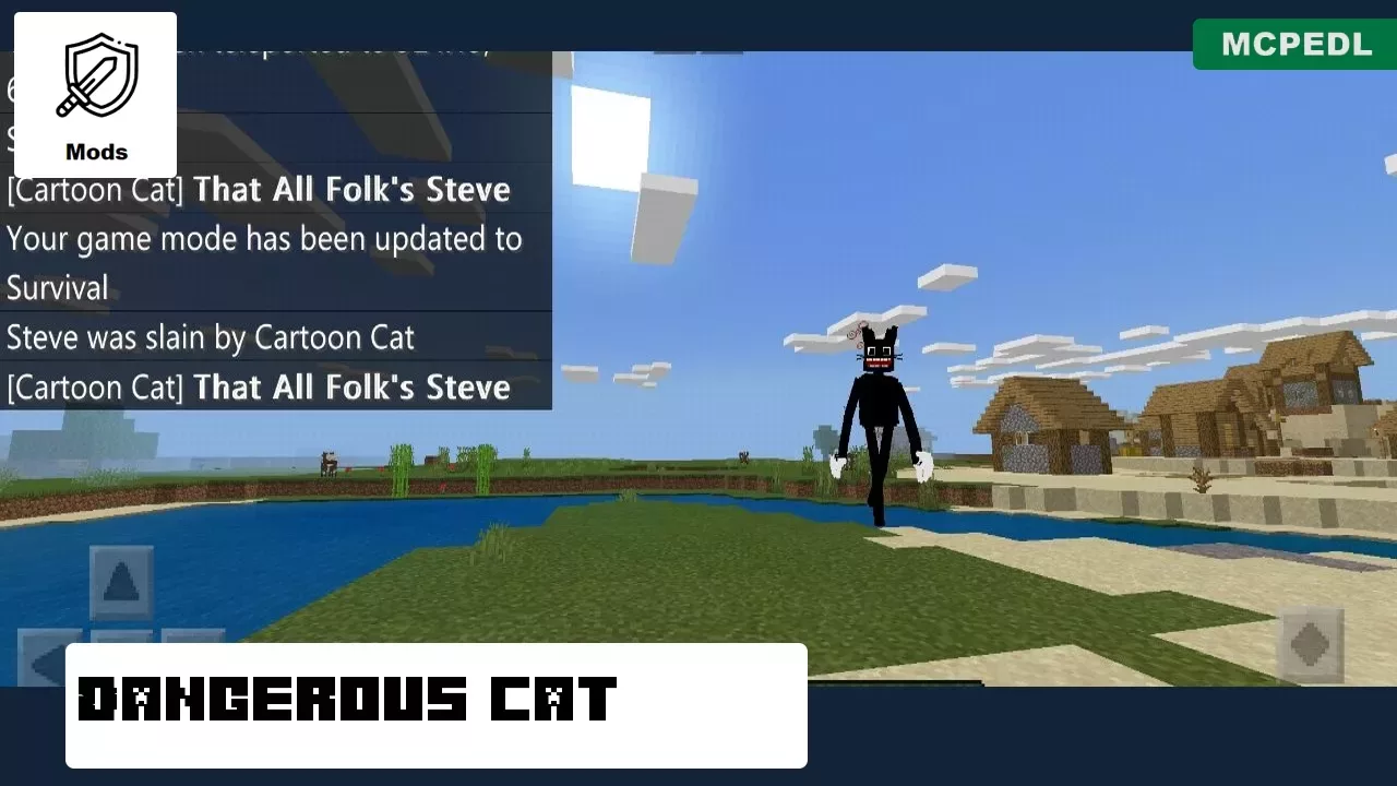Dangerous Cat from Cartoon Cat Mod for Minecraft PE