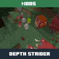 Depth Strider Mod for Minecraft PE