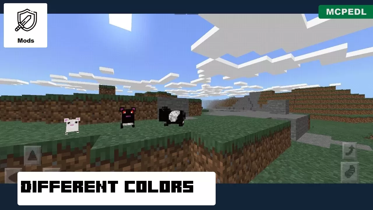 Different Colors from Hamster Mod for Minecraft PE