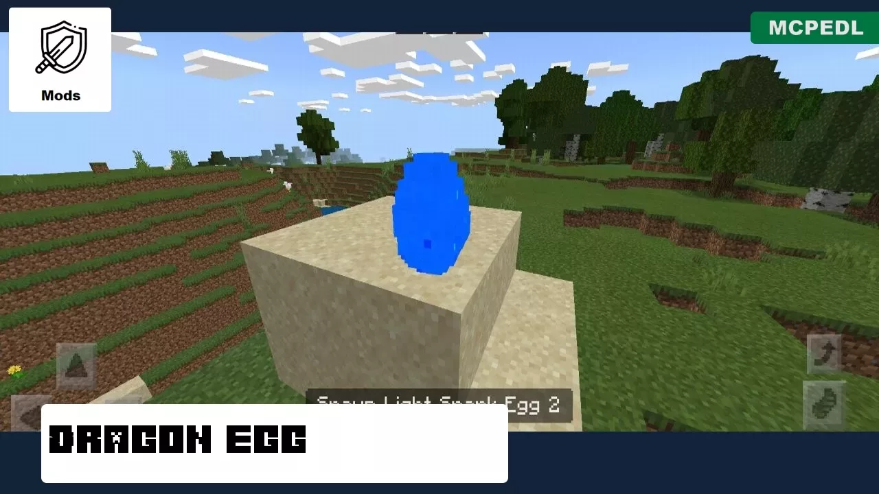 Dragon Egg from Grow Your Dragon Mod for Minecraft PE