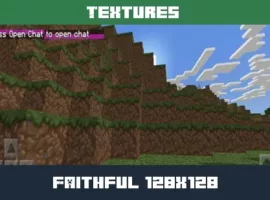 Faithful 128×128 Texture Pack for Minecraft PE