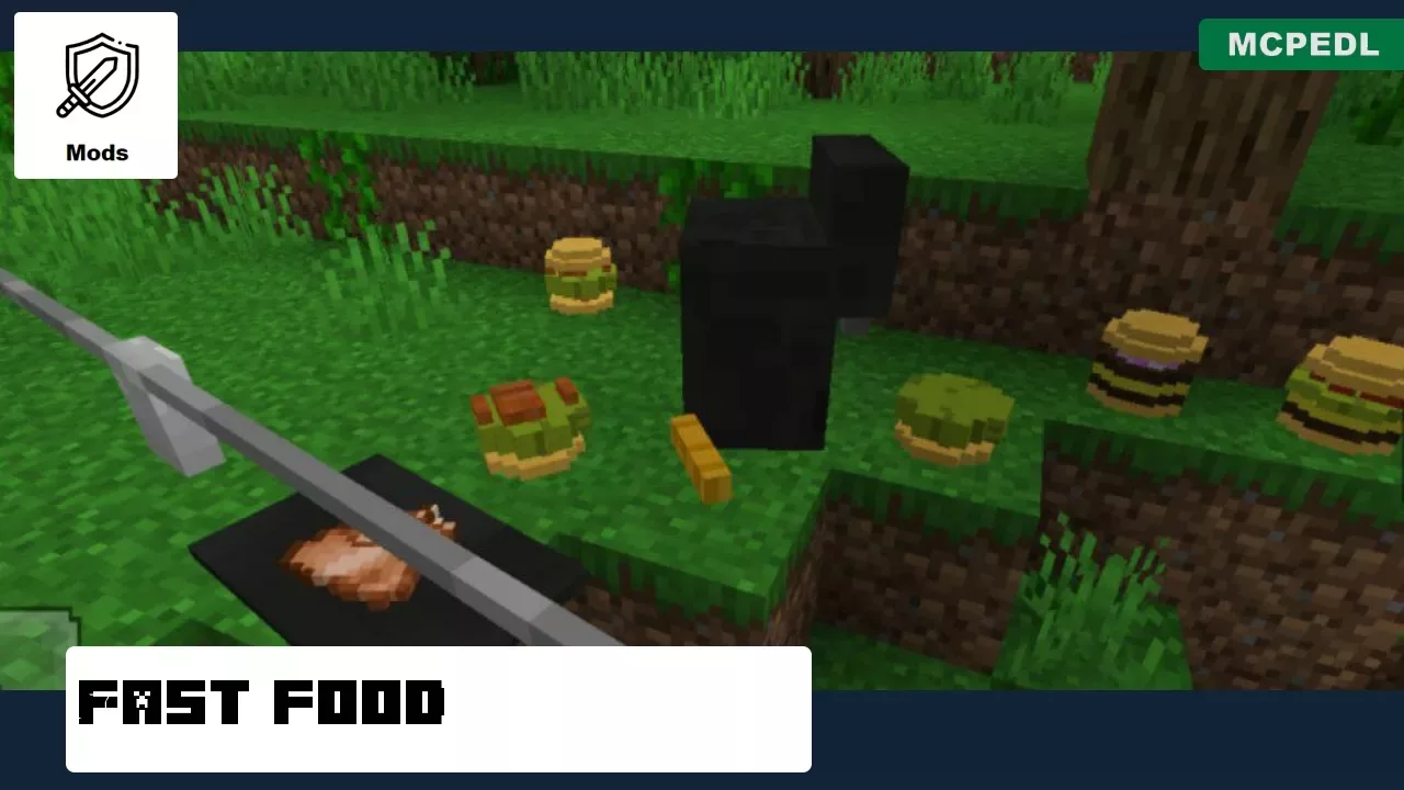 Fast Food from Burger Mod for Minecraft PE