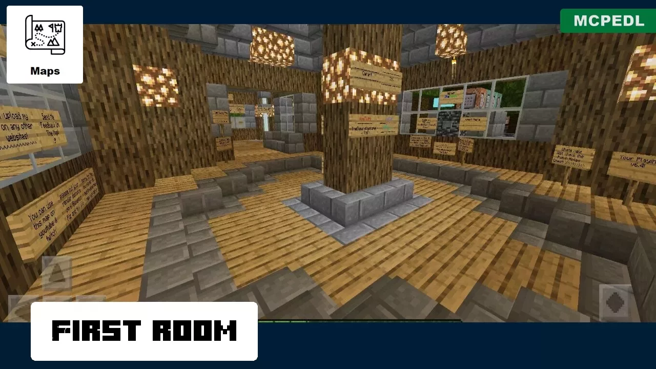 First Room from Flying Islands Map for Minecraft PE