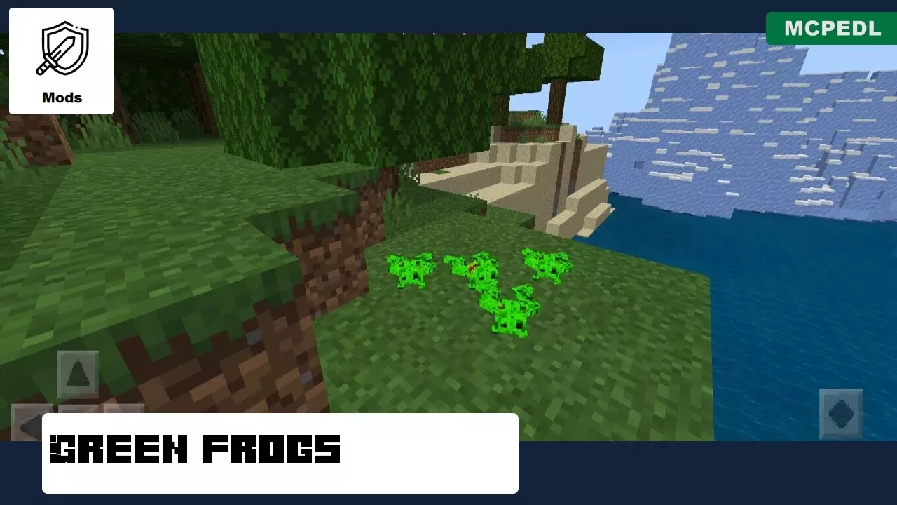 Green Frog from Frogs Mod for Minecraft PE