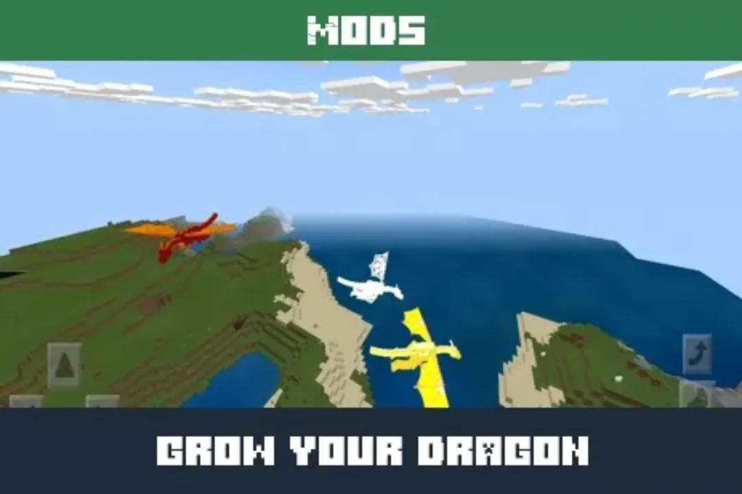 Grow Your Dragon Mod for Minecraft PE