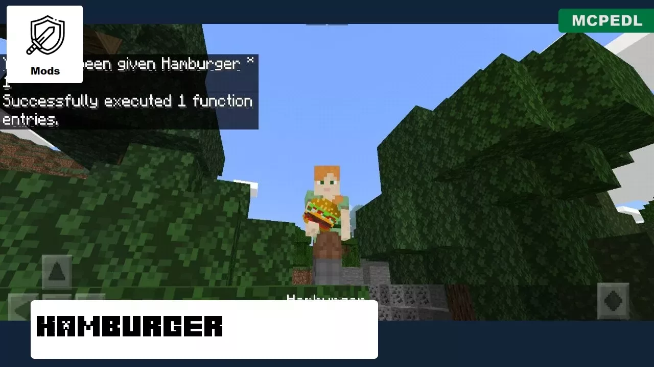 Hamburger from Burger Mod for Minecraft PE