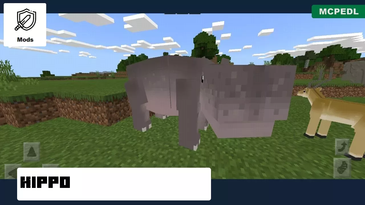 Hippo from Elephant Mod for Minecraft PE