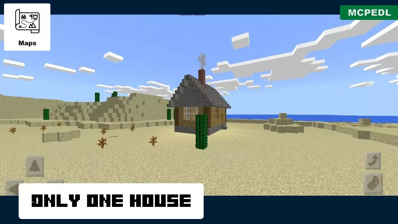 House from Uninhabited Island Map for Minecraft PE