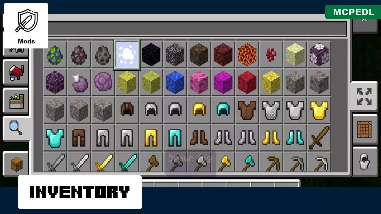 Inventory from Fog Mod for Minecraft PE