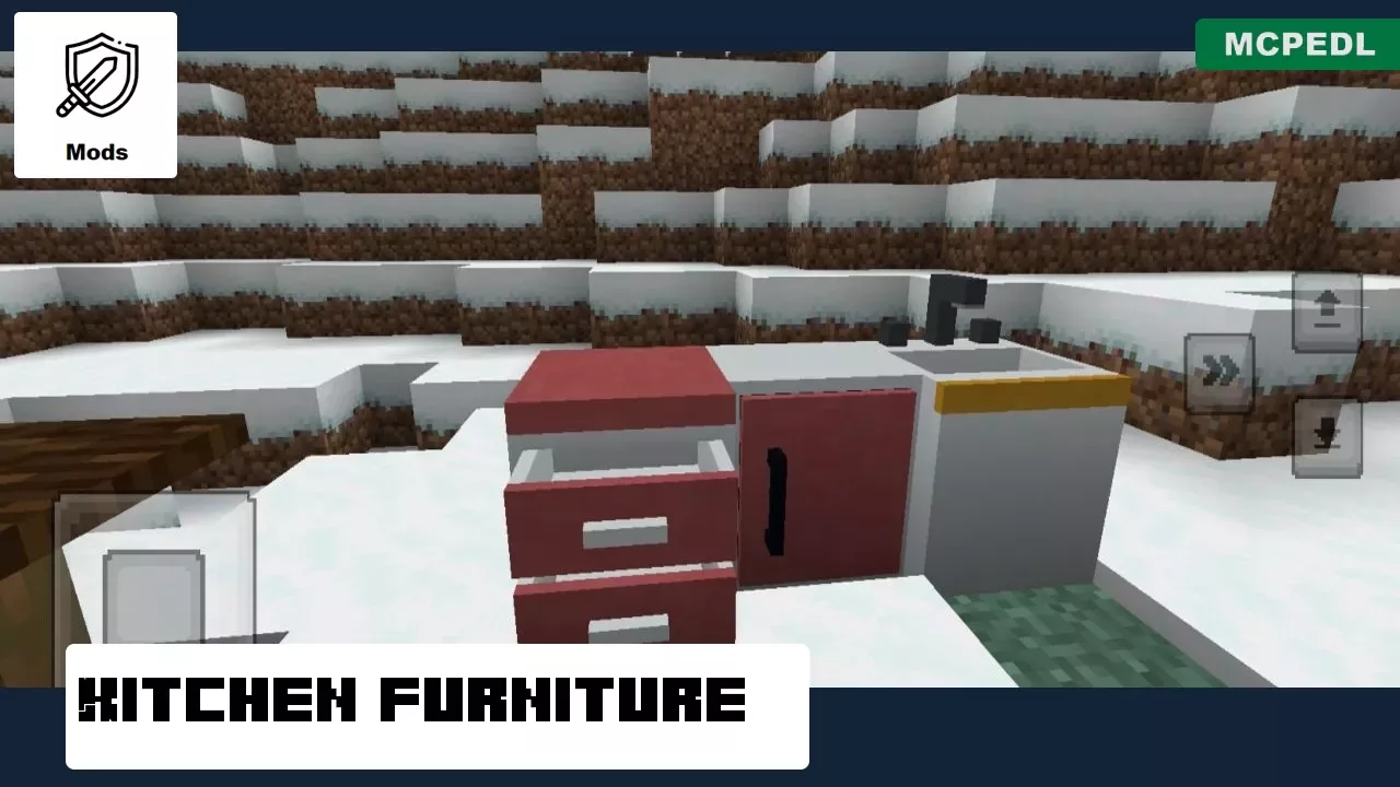 Kitchen from Mr Cray Fish Furniture Mod for Minecraft PE