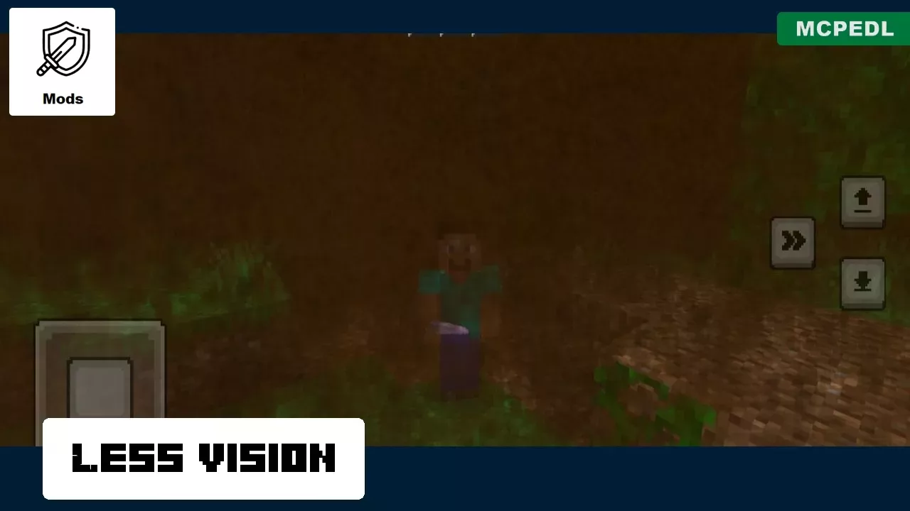 Less Vision from Hurricane Mod for Minecraft PE