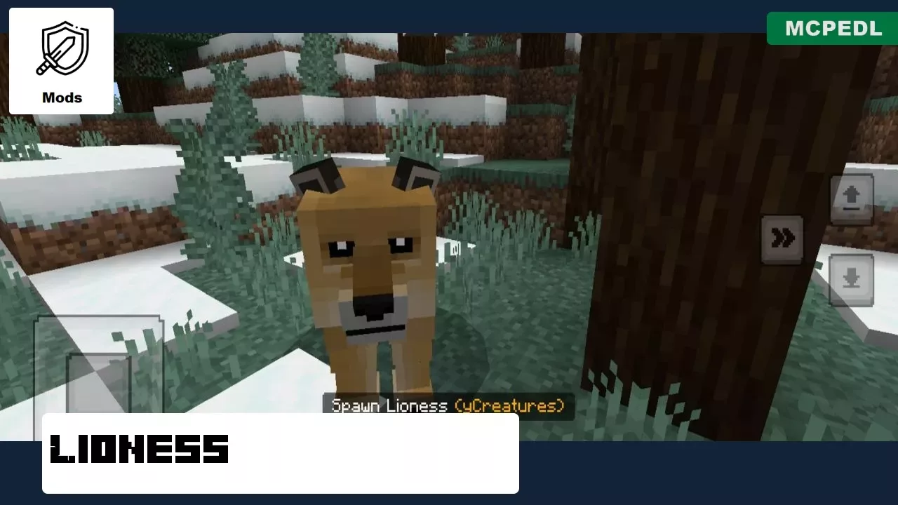 Lioness from Lion Mod for Minecraft PE