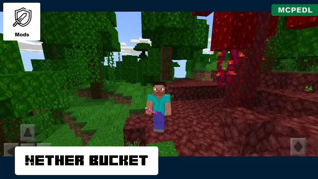 Nether Bucket from Natural Disasters Mod for Minecraft PE