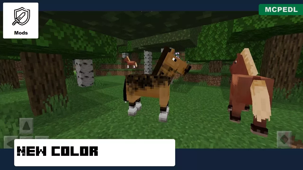 New Color from Horse Mod for Mineraft PE