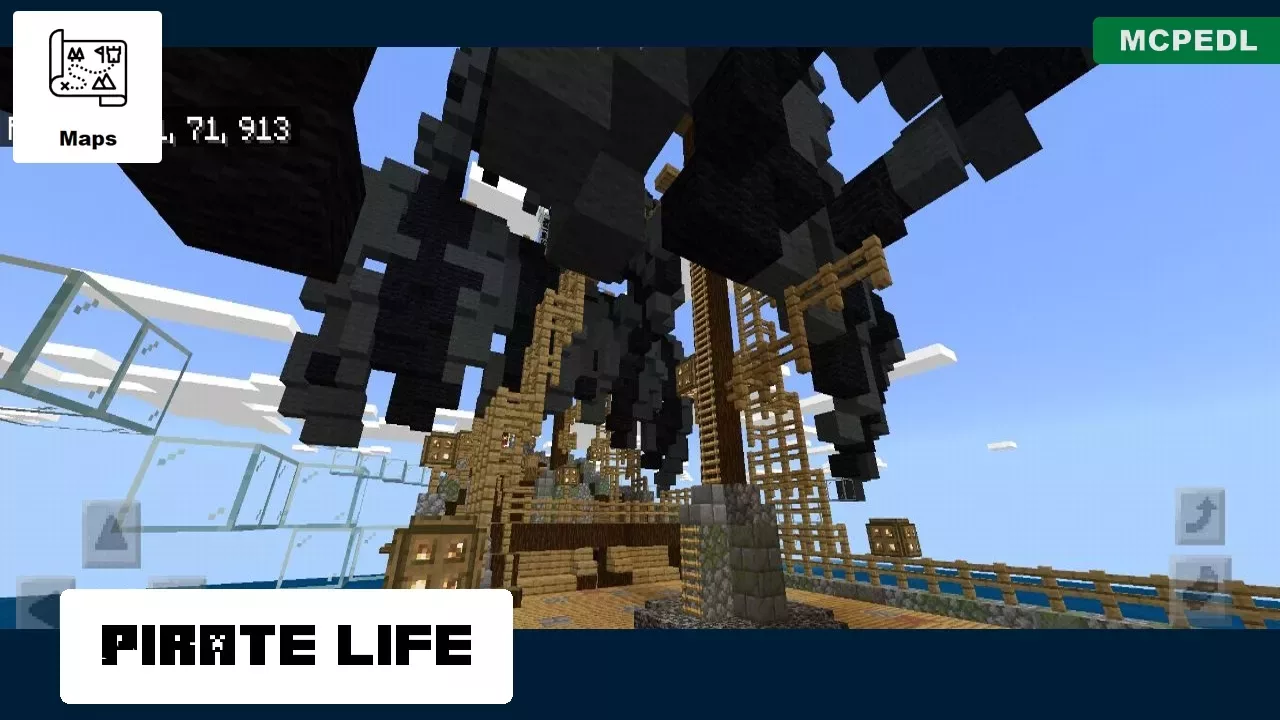Pirate Life from Ocean Island Map for Minecraft PE
