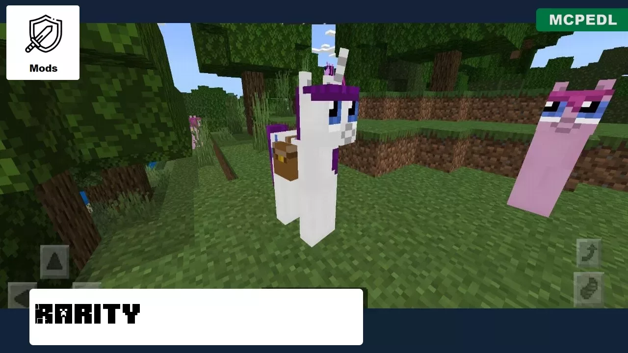 Rarity from My Little Pony Mod for Minecraft PE