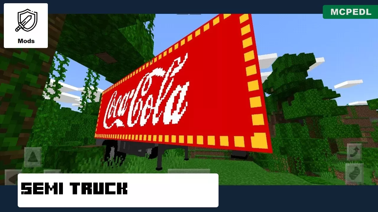 Semi Truck from Cola Mod for Minecraft PE