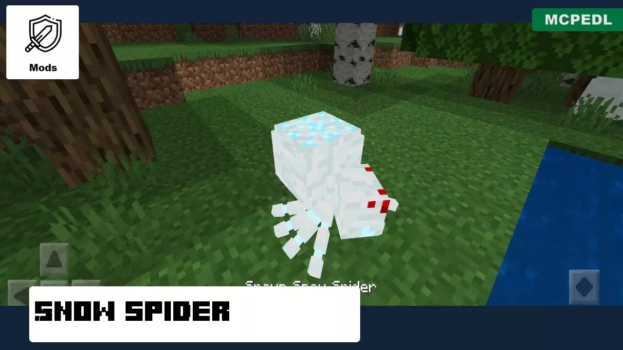 Snow Spider from Spider Mod for Minecraft PE