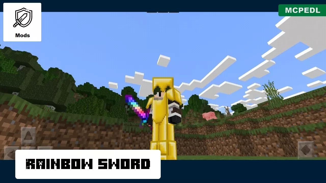 Sword from Rainbow Mod for Minecraft PE