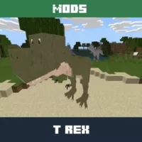 T Rex Mod for Minecraft PE