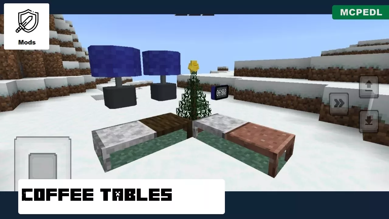 Tables from Mr Cray Fish Furniture Mod for Minecraft PE