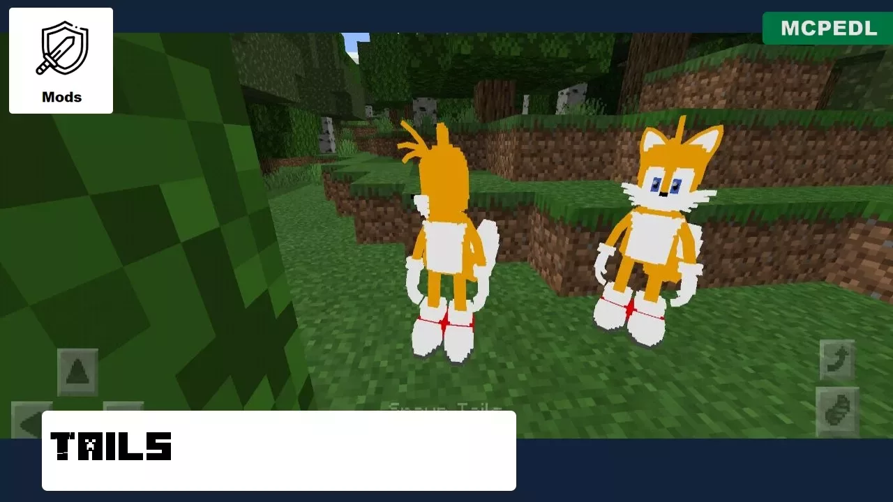 Tails from Hedgehogs Mod for Minecraft PE