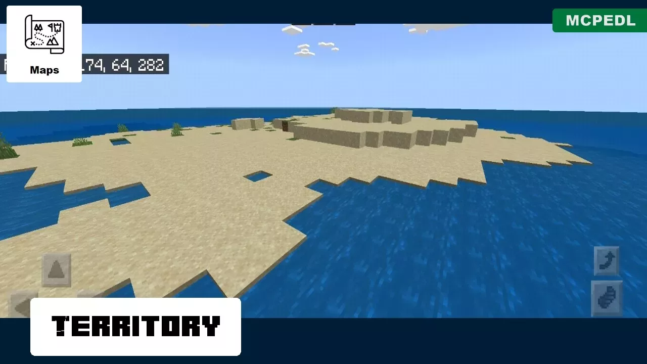 Territory from 5 Islands Survival Map for Minecraft PE